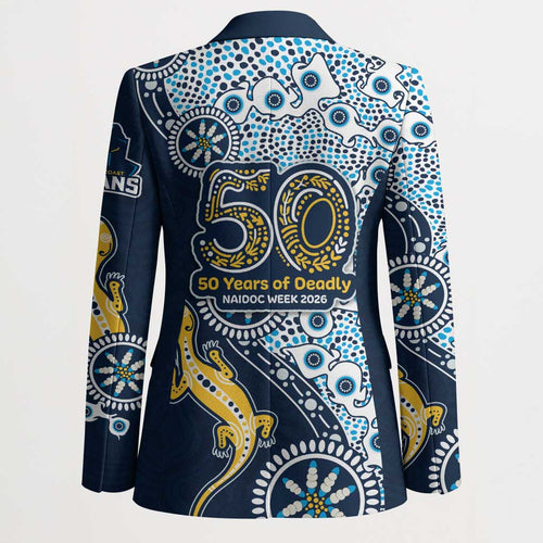 Gold Coast Titans NAIDOC Week 2026 Blazer Aboriginal Lizard Dot Painting - 50 Years of Deadly