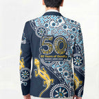 Gold Coast Titans NAIDOC Week 2026 Blazer Aboriginal Lizard Dot Painting - 50 Years of Deadly