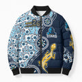 Gold Coast Titans NAIDOC Week 2026 Bomber Puffer Jacket Aboriginal Lizard Dot Painting - 50 Years of Deadly