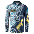 Gold Coast Titans NAIDOC Week 2026 Button Sweatshirt Aboriginal Lizard Dot Painting - 50 Years of Deadly