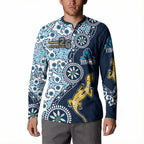 Gold Coast Titans NAIDOC Week 2026 Button Sweatshirt Aboriginal Lizard Dot Painting - 50 Years of Deadly