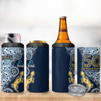 Gold Coast Titans NAIDOC Week 2026 4 in 1 Can Cooler Tumbler Aboriginal Lizard Dot Painting - 50 Years of Deadly