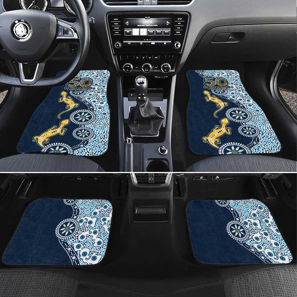 Gold Coast Titans NAIDOC Week 2026 Car Mats Aboriginal Lizard Dot Painting - 50 Years of Deadly
