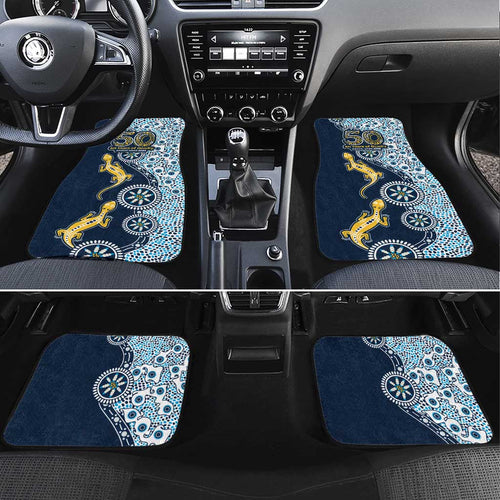 Gold Coast Titans NAIDOC Week 2026 Car Mats Aboriginal Lizard Dot Painting - 50 Years of Deadly