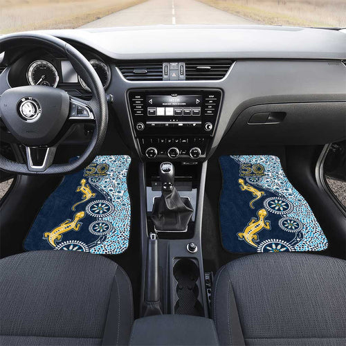 Gold Coast Titans NAIDOC Week 2026 Car Mats Aboriginal Lizard Dot Painting - 50 Years of Deadly