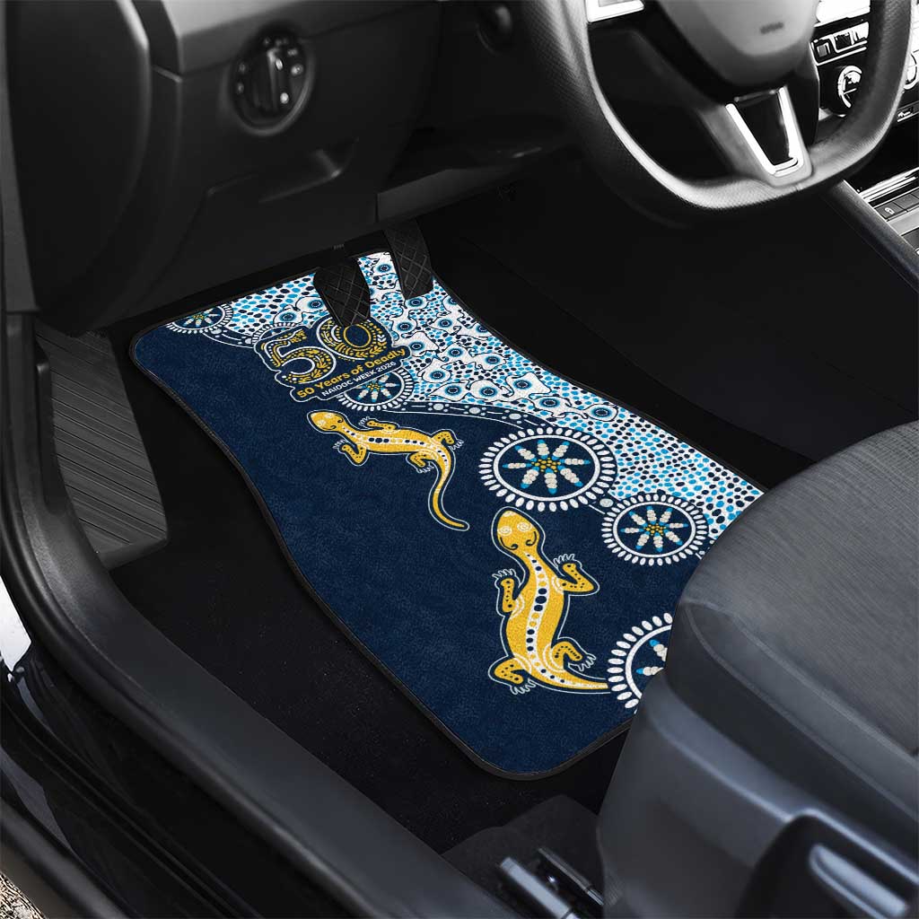 Gold Coast Titans NAIDOC Week 2026 Car Mats Aboriginal Lizard Dot Painting - 50 Years of Deadly