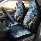 Gold Coast Titans NAIDOC Week 2026 Car Seat Cover Aboriginal Lizard Dot Painting - 50 Years of Deadly