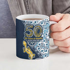 Gold Coast Titans NAIDOC Week 2026 Ceramic Mug Aboriginal Lizard Dot Painting - 50 Years of Deadly