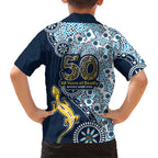 Gold Coast Titans NAIDOC Week 2026 Family Matching Puletasi and Hawaiian Shirt Aboriginal Lizard Dot Painting - 50 Years of Deadly