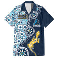 Gold Coast Titans NAIDOC Week 2026 Family Matching Puletasi and Hawaiian Shirt Aboriginal Lizard Dot Painting - 50 Years of Deadly