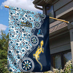 Gold Coast Titans NAIDOC Week 2026 Garden Flag Aboriginal Lizard Dot Painting - 50 Years of Deadly