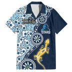 Gold Coast Titans NAIDOC Week 2026 Hawaiian Shirt Aboriginal Lizard Dot Painting - 50 Years of Deadly