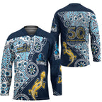 Gold Coast Titans NAIDOC Week 2026 Hockey Jersey Aboriginal Lizard Dot Painting - 50 Years of Deadly