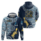 Gold Coast Titans NAIDOC Week 2026 Hoodie Aboriginal Lizard Dot Painting - 50 Years of Deadly