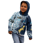 Gold Coast Titans NAIDOC Week 2026 Kid Hoodie Aboriginal Lizard Dot Painting - 50 Years of Deadly