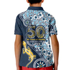 Gold Coast Titans NAIDOC Week 2026 Kid Polo Shirt Aboriginal Lizard Dot Painting - 50 Years of Deadly