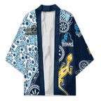 Gold Coast Titans NAIDOC Week 2026 Kimono Aboriginal Lizard Dot Painting - 50 Years of Deadly