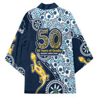 Gold Coast Titans NAIDOC Week 2026 Kimono Aboriginal Lizard Dot Painting - 50 Years of Deadly