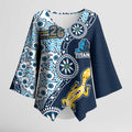 Gold Coast Titans NAIDOC Week 2026 Kimono Sleeve Blouse Aboriginal Lizard Dot Painting - 50 Years of Deadly