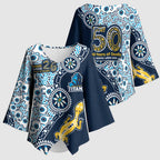 Gold Coast Titans NAIDOC Week 2026 Kimono Sleeve Blouse Aboriginal Lizard Dot Painting - 50 Years of Deadly