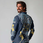 Gold Coast Titans NAIDOC Week 2026 Long Sleeve Polo Shirt Aboriginal Lizard Dot Painting - 50 Years of Deadly