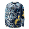 Gold Coast Titans NAIDOC Week 2026 Long Sleeve Shirt Aboriginal Lizard Dot Painting - 50 Years of Deadly