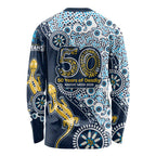 Gold Coast Titans NAIDOC Week 2026 Long Sleeve Shirt Aboriginal Lizard Dot Painting - 50 Years of Deadly