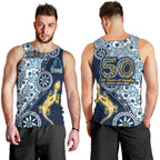 Gold Coast Titans NAIDOC Week 2026 Men Tank Top Aboriginal Lizard Dot Painting - 50 Years of Deadly