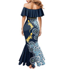 Gold Coast Titans NAIDOC Week 2026 Mermaid Dress Aboriginal Lizard Dot Painting - 50 Years of Deadly