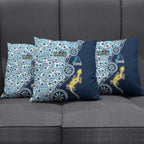 Gold Coast Titans NAIDOC Week 2026 Pillow Cover Aboriginal Lizard Dot Painting - 50 Years of Deadly