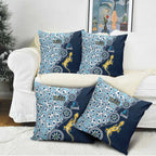 Gold Coast Titans NAIDOC Week 2026 Pillow Cover Aboriginal Lizard Dot Painting - 50 Years of Deadly