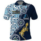Gold Coast Titans NAIDOC Week 2026 Polo Shirt Aboriginal Lizard Dot Painting - 50 Years of Deadly