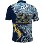 Gold Coast Titans NAIDOC Week 2026 Polo Shirt Aboriginal Lizard Dot Painting - 50 Years of Deadly
