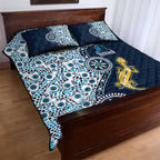 Gold Coast Titans NAIDOC Week 2026 Quilt Bed Set Aboriginal Lizard Dot Painting - 50 Years of Deadly