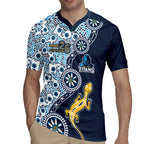 Gold Coast Titans NAIDOC Week 2026 Rugby Jersey Aboriginal Lizard Dot Painting - 50 Years of Deadly