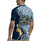 Gold Coast Titans NAIDOC Week 2026 Rugby Jersey Aboriginal Lizard Dot Painting - 50 Years of Deadly