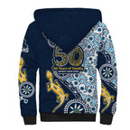Gold Coast Titans NAIDOC Week 2026 Sherpa Hoodie Aboriginal Lizard Dot Painting - 50 Years of Deadly