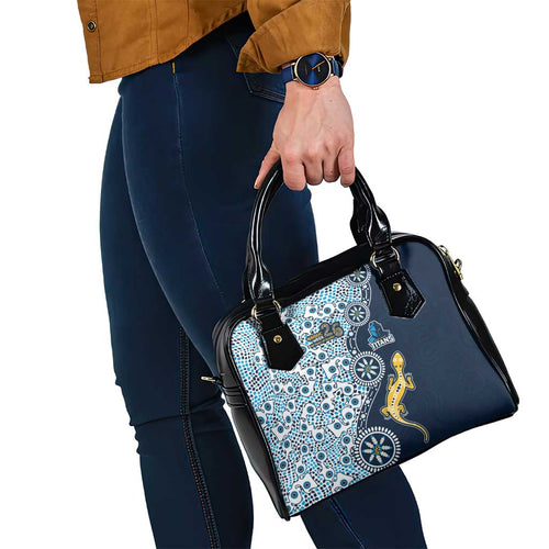 Gold Coast Titans NAIDOC Week 2026 Shoulder Handbag Aboriginal Lizard Dot Painting - 50 Years of Deadly