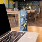 Gold Coast Titans NAIDOC Week 2026 Skinny Tumbler Aboriginal Lizard Dot Painting - 50 Years of Deadly