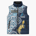 Gold Coast Titans NAIDOC Week 2026 Sleeveless Puffer Jacket Aboriginal Lizard Dot Painting - 50 Years of Deadly