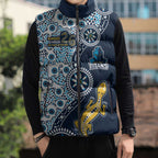 Gold Coast Titans NAIDOC Week 2026 Sleeveless Puffer Jacket Aboriginal Lizard Dot Painting - 50 Years of Deadly