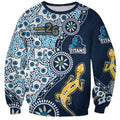 Gold Coast Titans NAIDOC Week 2026 Sweatshirt Aboriginal Lizard Dot Painting - 50 Years of Deadly