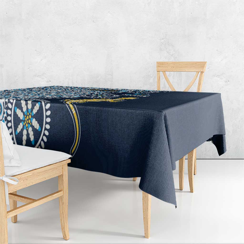 Gold Coast Titans NAIDOC Week 2026 Tablecloth Aboriginal Lizard Dot Painting - 50 Years of Deadly