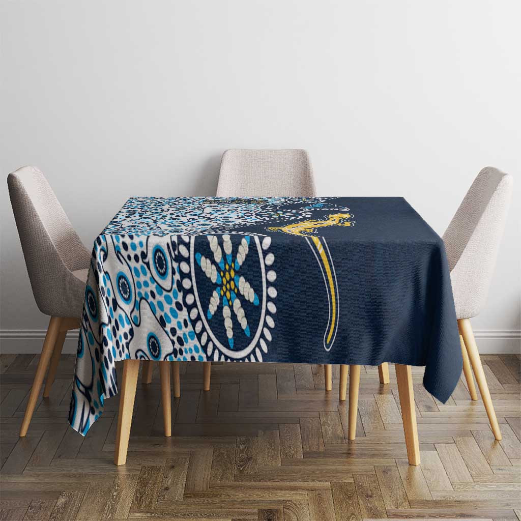 Gold Coast Titans NAIDOC Week 2026 Tablecloth Aboriginal Lizard Dot Painting - 50 Years of Deadly