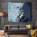 Gold Coast Titans NAIDOC Week 2026 Tapestry Aboriginal Lizard Dot Painting - 50 Years of Deadly