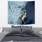 Gold Coast Titans NAIDOC Week 2026 Tapestry Aboriginal Lizard Dot Painting - 50 Years of Deadly