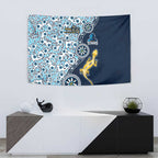 Gold Coast Titans NAIDOC Week 2026 Tapestry Aboriginal Lizard Dot Painting - 50 Years of Deadly