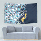 Gold Coast Titans NAIDOC Week 2026 Tapestry Aboriginal Lizard Dot Painting - 50 Years of Deadly