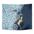 Gold Coast Titans NAIDOC Week 2026 Tapestry Aboriginal Lizard Dot Painting - 50 Years of Deadly