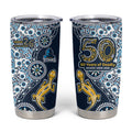 Gold Coast Titans NAIDOC Week 2026 Tumbler Cup Aboriginal Lizard Dot Painting - 50 Years of Deadly